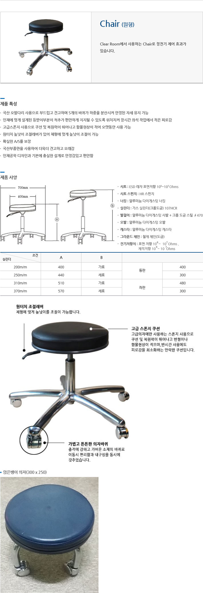 Chair(원형) 에 대한 설명