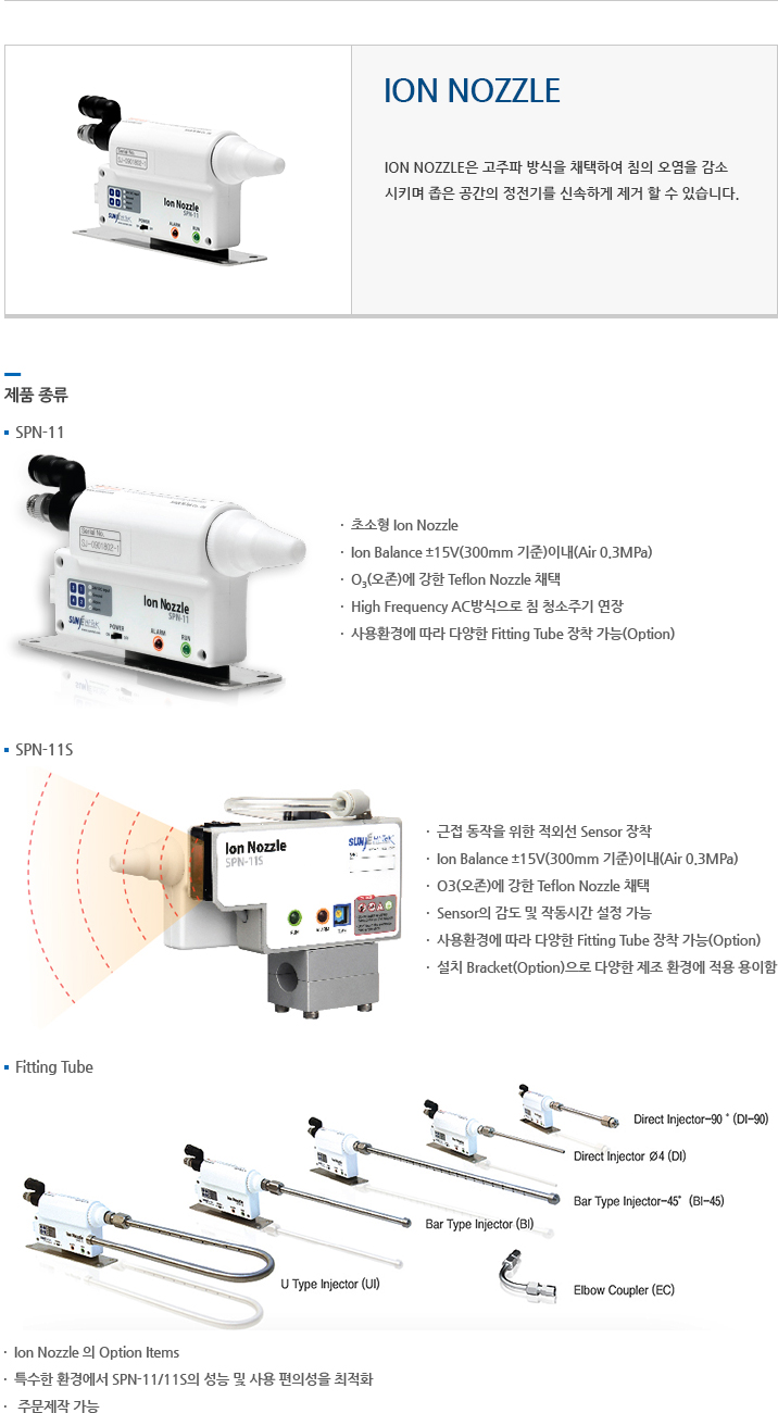 ION NOZZLE 에 대한 설명